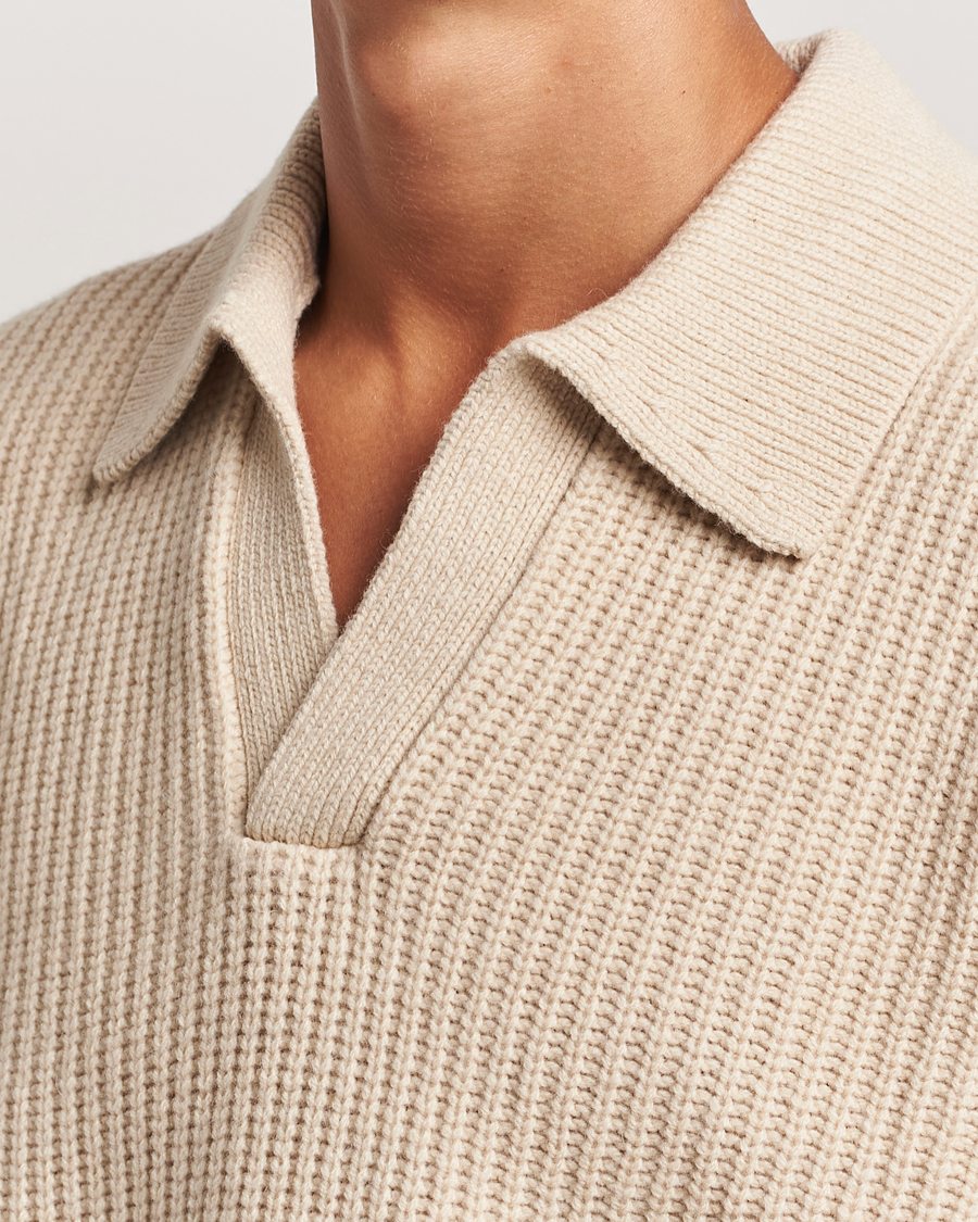 Herren | Pullover | J.Lindeberg | Jethro Heavy Polo Knit Moonbeam