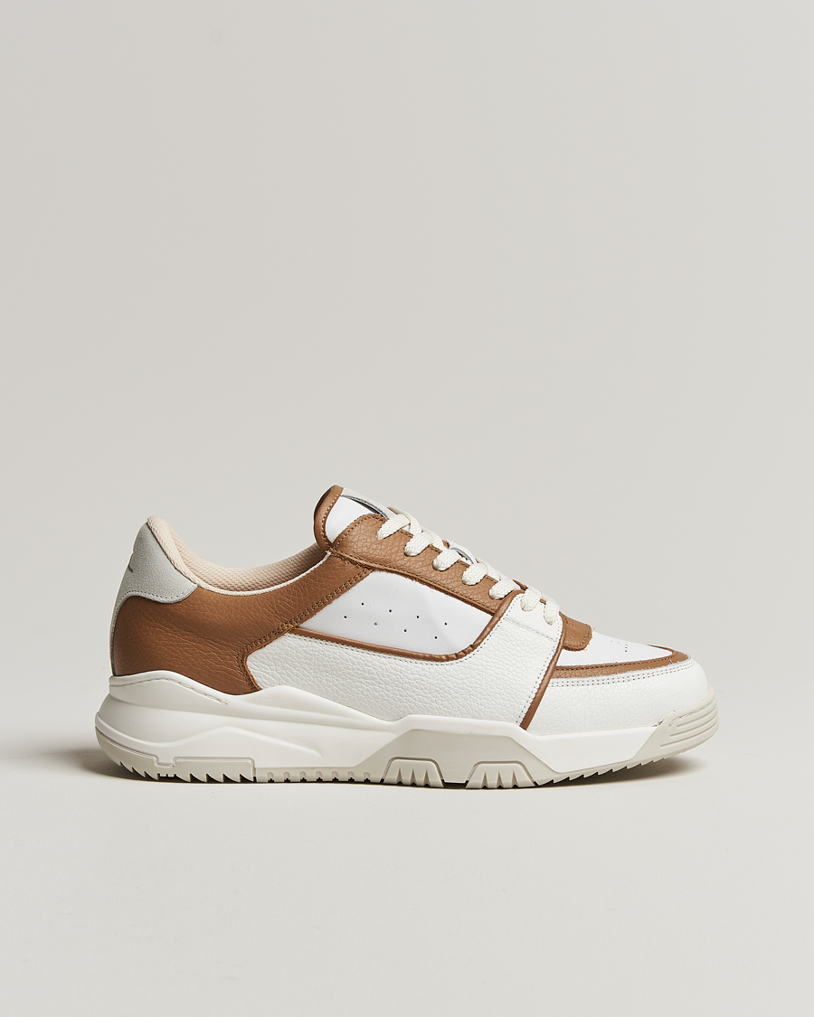 Herren | Sneaker | J.Lindeberg | Hoop Leather Sneaker Tiger Brown
