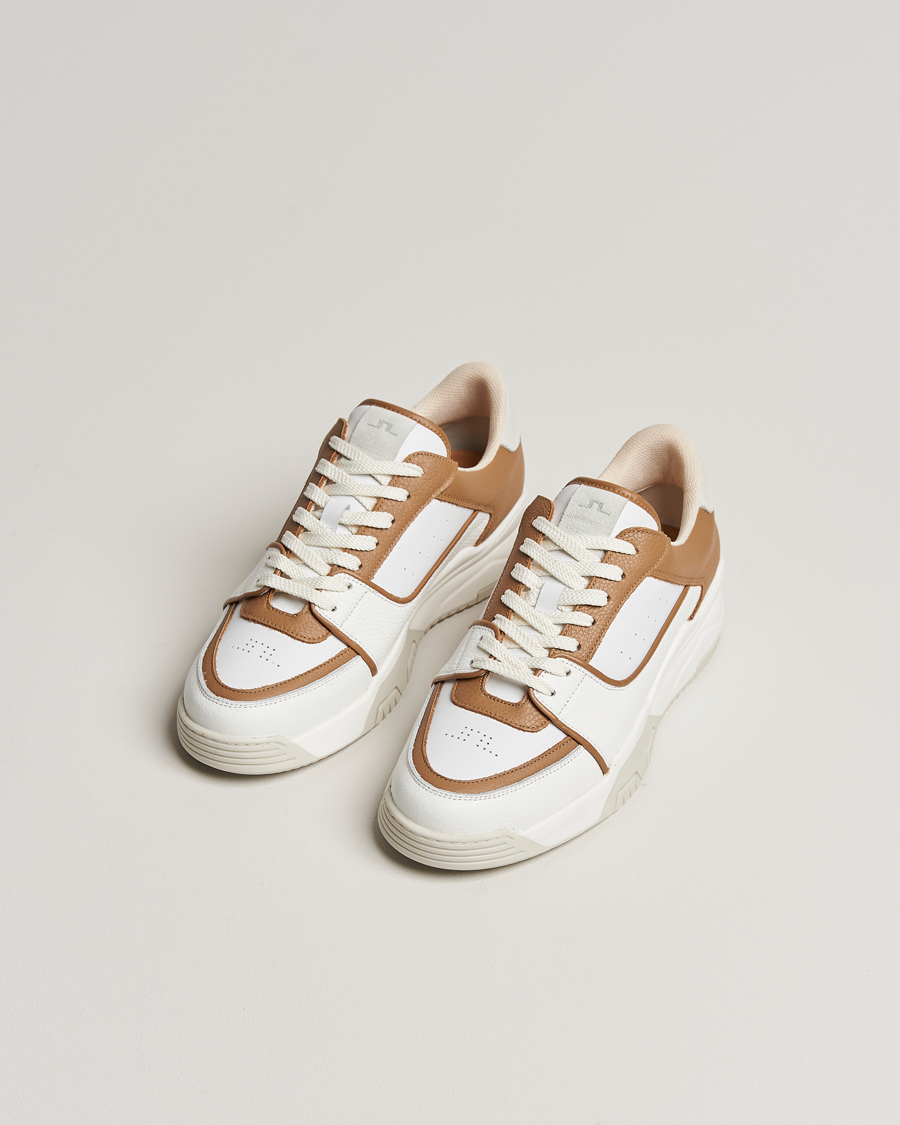 Herren | Sneaker | J.Lindeberg | Hoop Leather Sneaker Tiger Brown