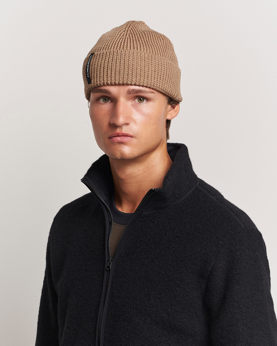 Herren | J.Lindeberg Juan Merino Beanie Tiger Brown | J.Lindeberg | Juan Merino Beanie Tiger Brown