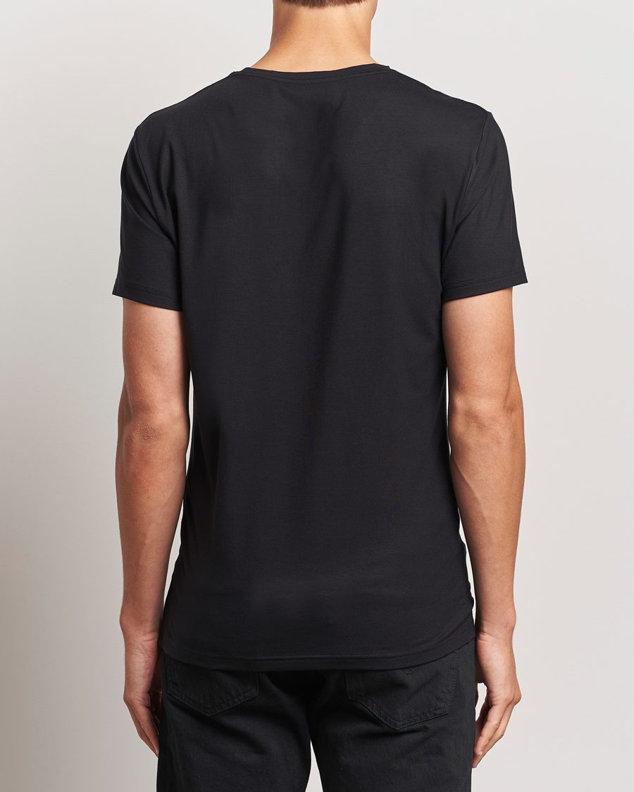 Herren | T-Shirts | Bread & Boxers | Tencel Crew Neck T-Shirt Black