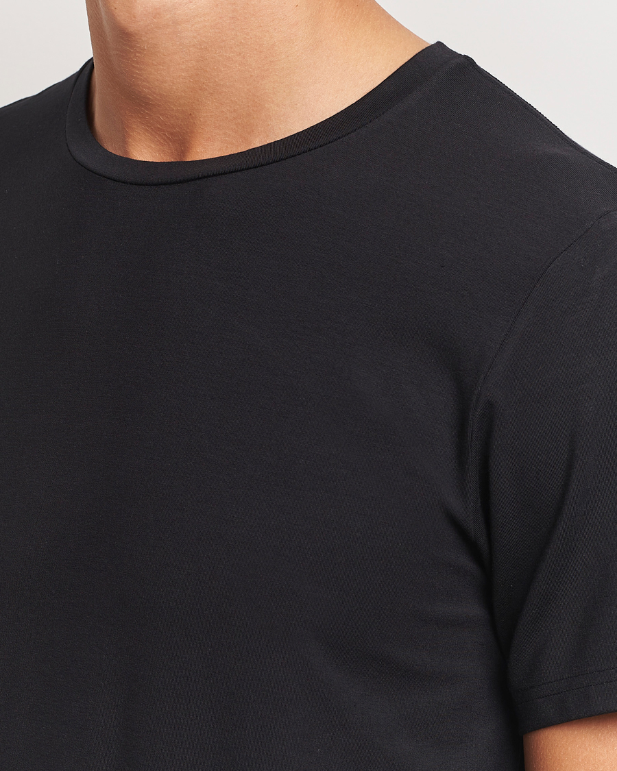 Herren | T-Shirts | Bread & Boxers | Tencel Crew Neck T-Shirt Black