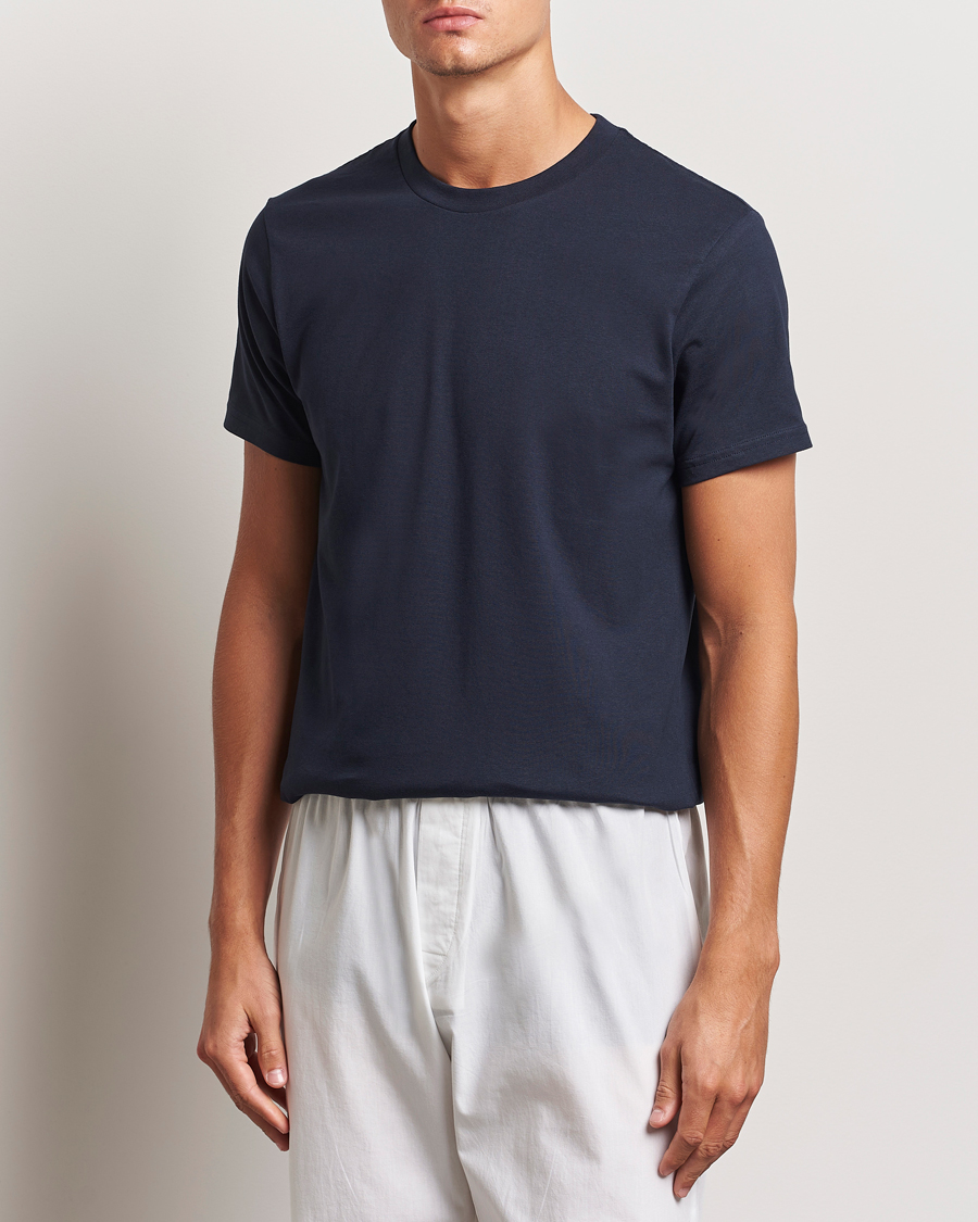 Herren | T-Shirts | Bread & Boxers | Crew Neck Regular T-Shirt Dark Navy