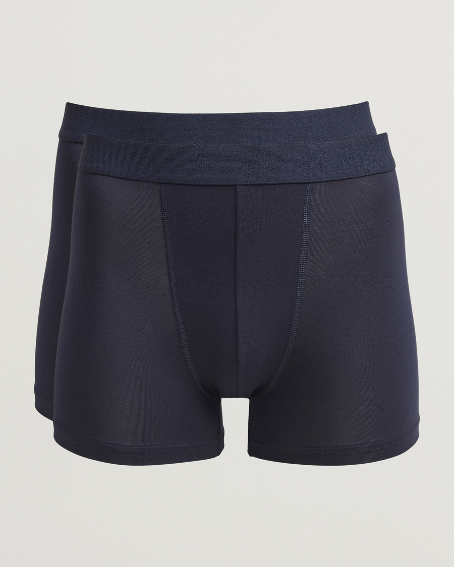 Herren | Unterwäsche | Bread & Boxers | 2-Pack Boxer Breif Modal Dark Navy
