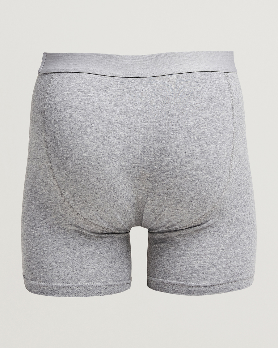Herren | Unterwäsche | Bread & Boxers | 3-Pack Long Boxer Brief Grey Melange