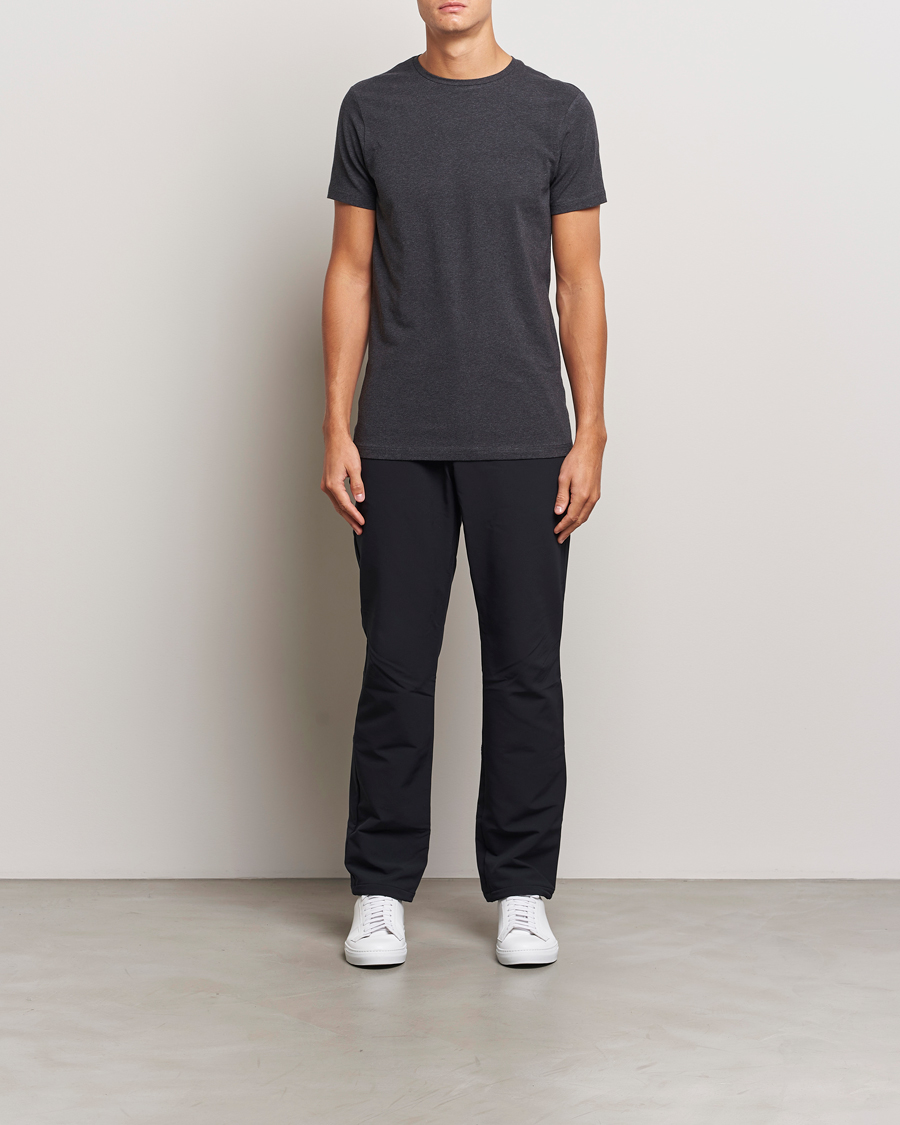 Herren | T-Shirts | Bread & Boxers | 2-Pack Crew Neck T-Shirt Dark Grey Melange