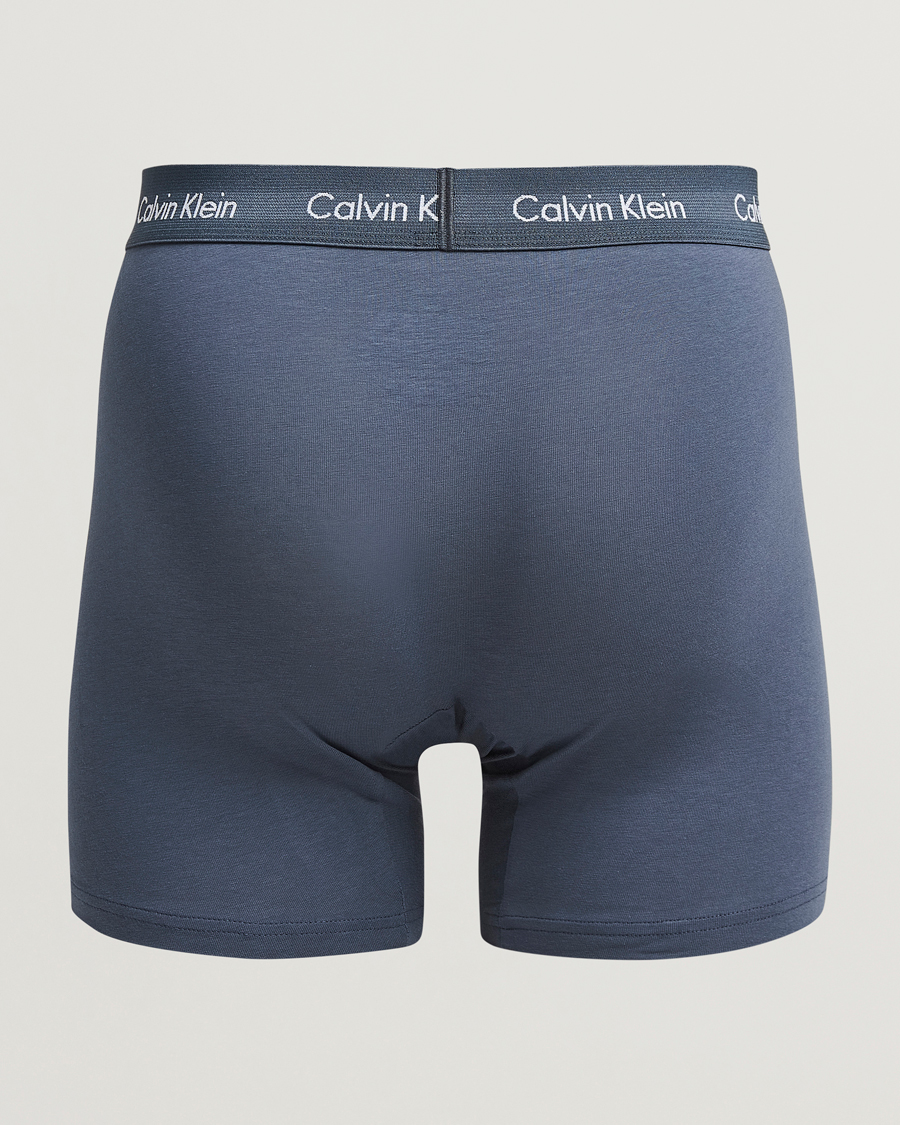 Calvin Klein Cotton Stretch 3 Pack Boxer Brief Black Blue Grey bei Care of
