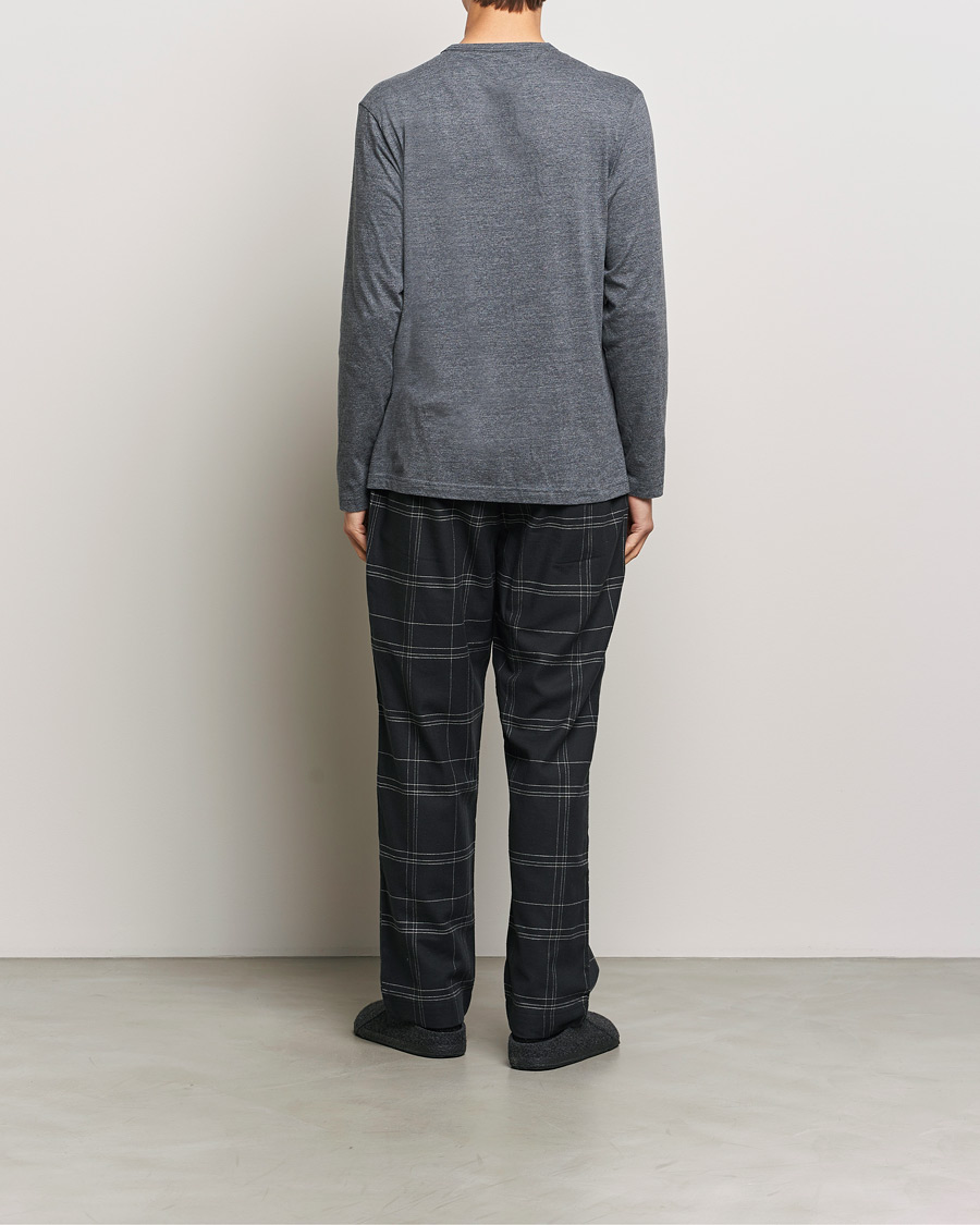 Herren | Calvin Klein Cotton Pyjama Set Charcoal/Black | Calvin Klein | Cotton Pyjama Set Charcoal/Black