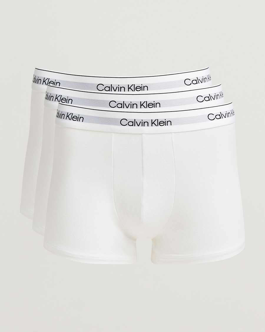 Herren | Unterwäsche | Calvin Klein | 3-Pack Icon Cotton Stretch Trunk White