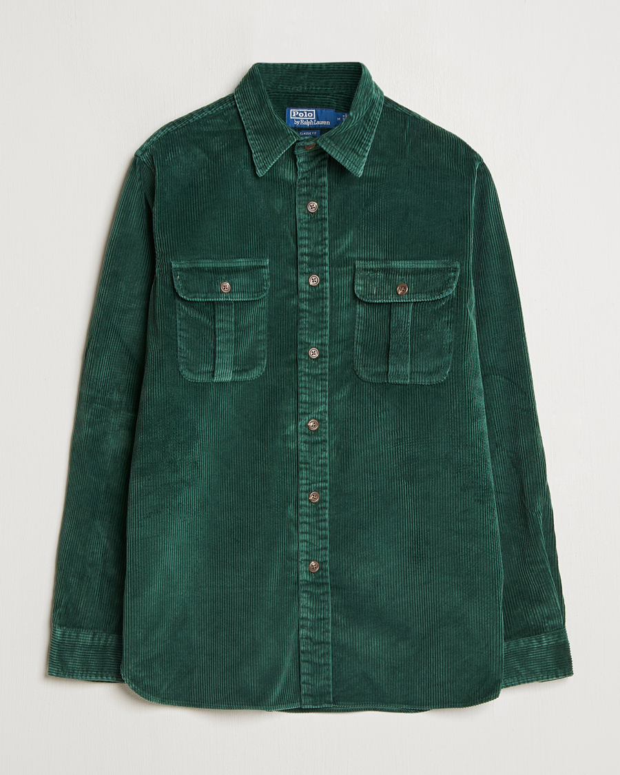 Herren | Hemden | Polo Ralph Lauren | Corduroy Patch Shirt Moss Agate