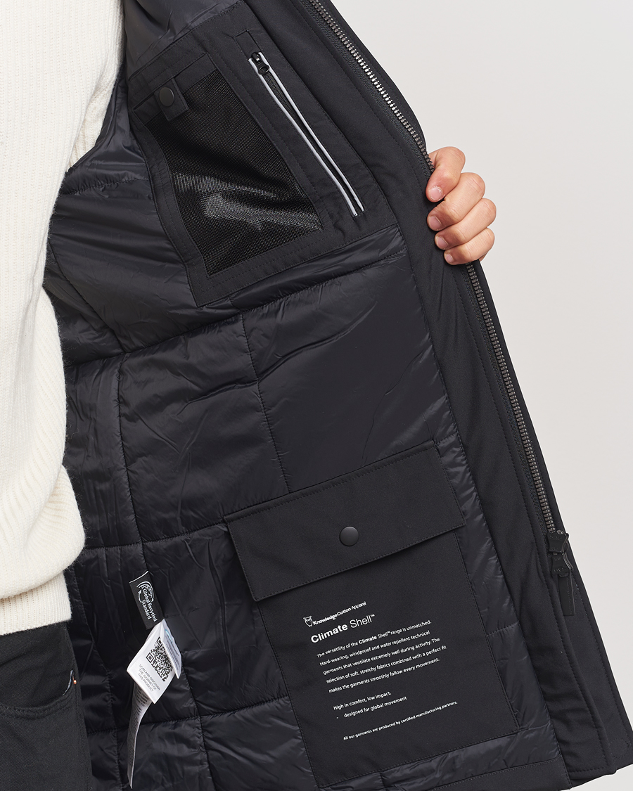 Herren | Jacken | KnowledgeCotton Apparel | Climateshell Padded Jacket Black