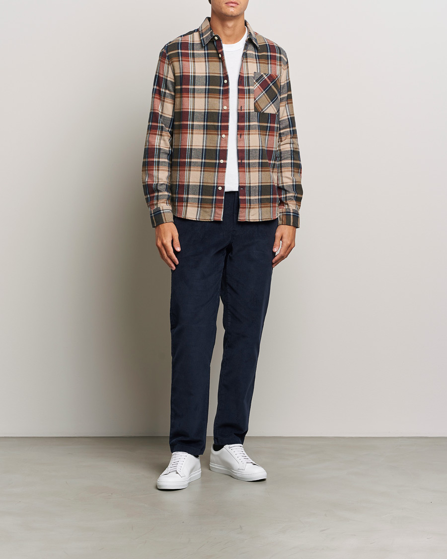 Herren | Hosen | KnowledgeCotton Apparel | Chuck Regular Cord Trousers Night Sky