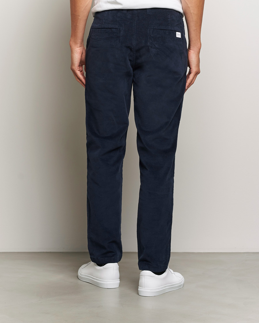 Herren | Hosen | KnowledgeCotton Apparel | Chuck Regular Cord Trousers Night Sky