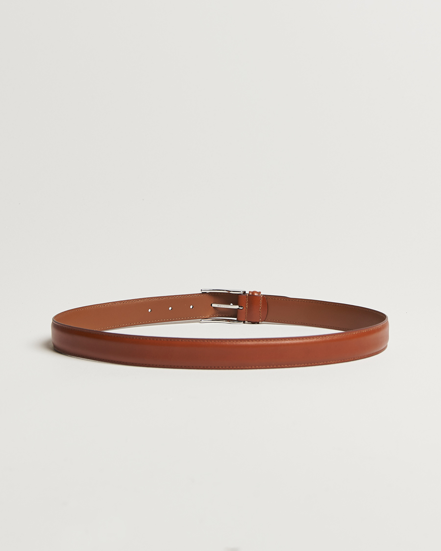 Herren | Gürtel | Anderson's | Leather Suit Belt 3 cm Light Brown