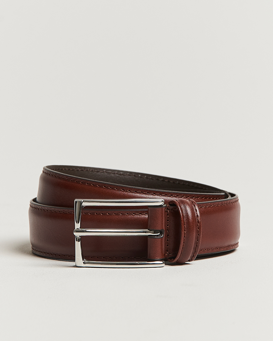 Herren | Gürtel | Anderson's | Leather Suit Belt 3 cm Brown