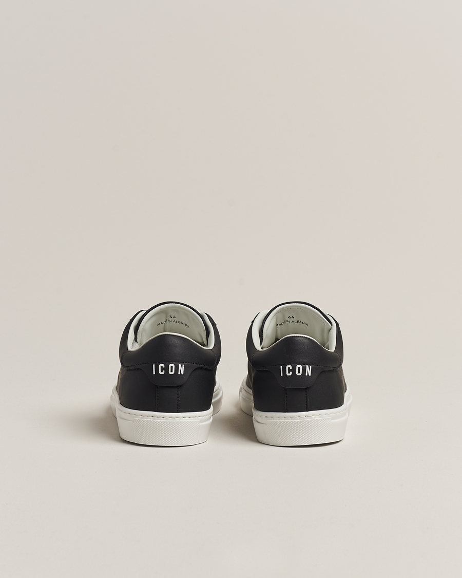 Herren | Dsquared2 Icon Leather Sneaker Black | Dsquared2 | Icon Leather Sneaker Black