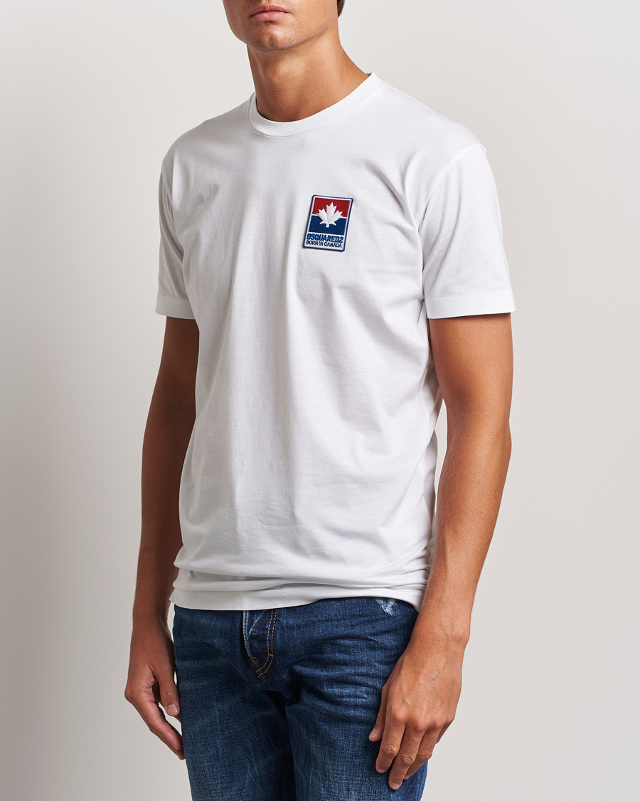 Herren | T-Shirts | Dsquared2 | Cool Fit Leaf T-Shirt White