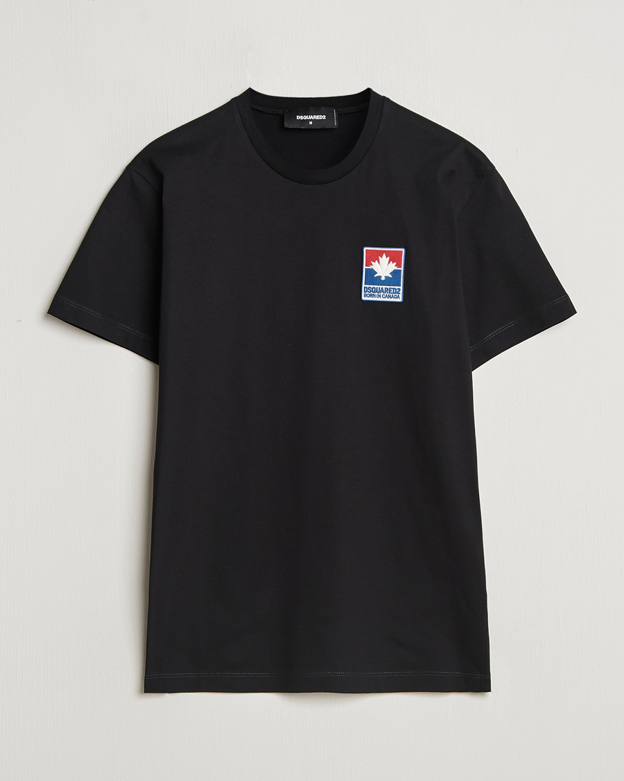Herren | T-Shirts | Dsquared2 | Cool Fit Leaf T-Shirt Black