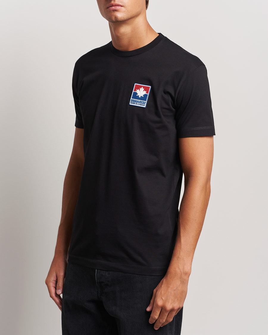 Herren | T-Shirts | Dsquared2 | Cool Fit Leaf T-Shirt Black