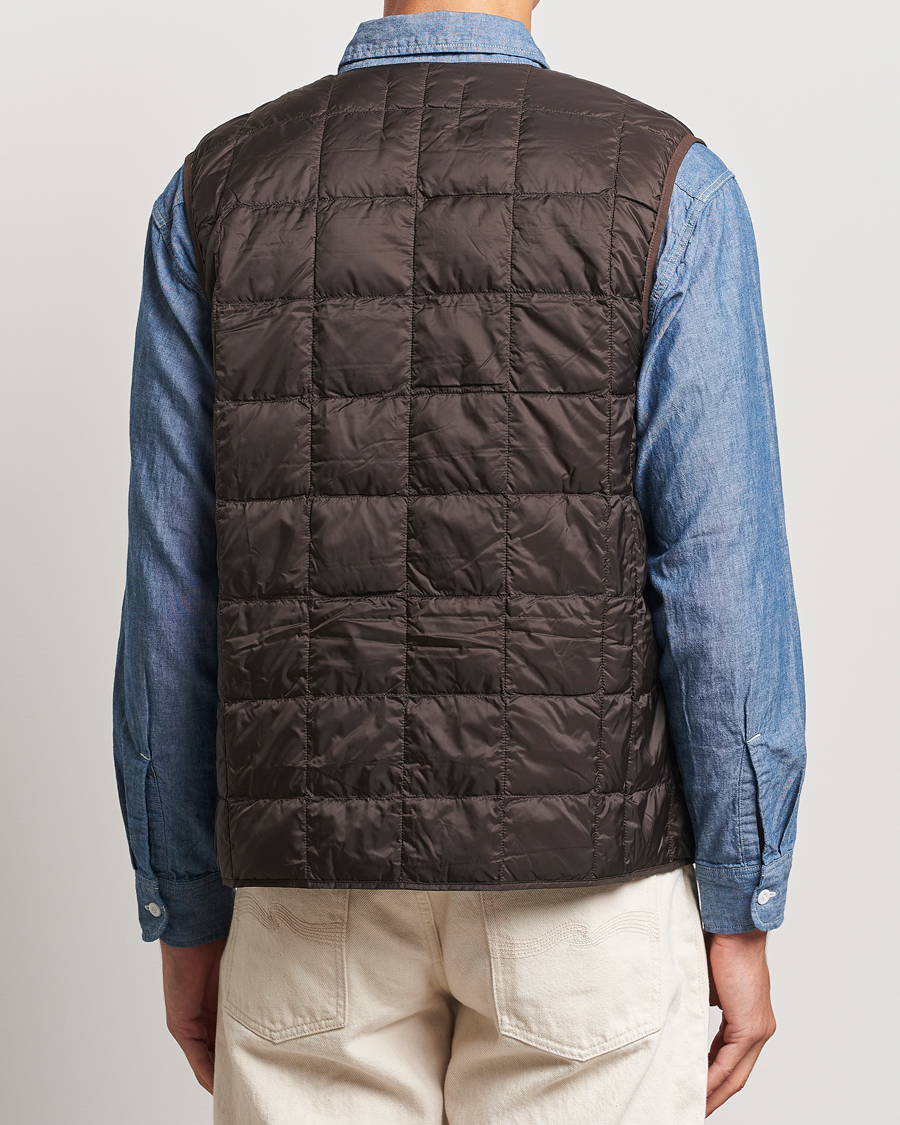 Herren | Jacken | TAION | V-Neck Lightweight Down Vest Dark Choco