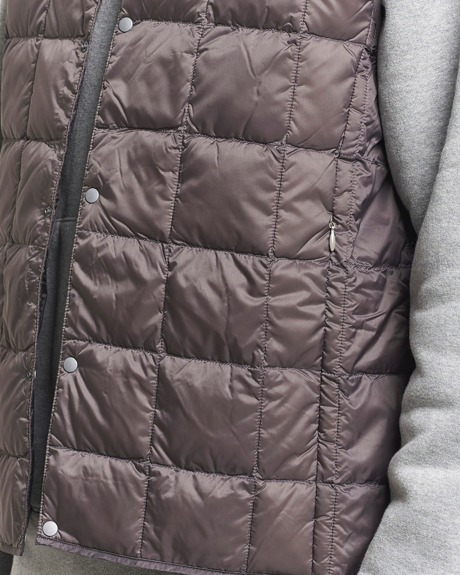 Herren | Jacken | TAION | V-Neck Lightweight Down Vest Gray