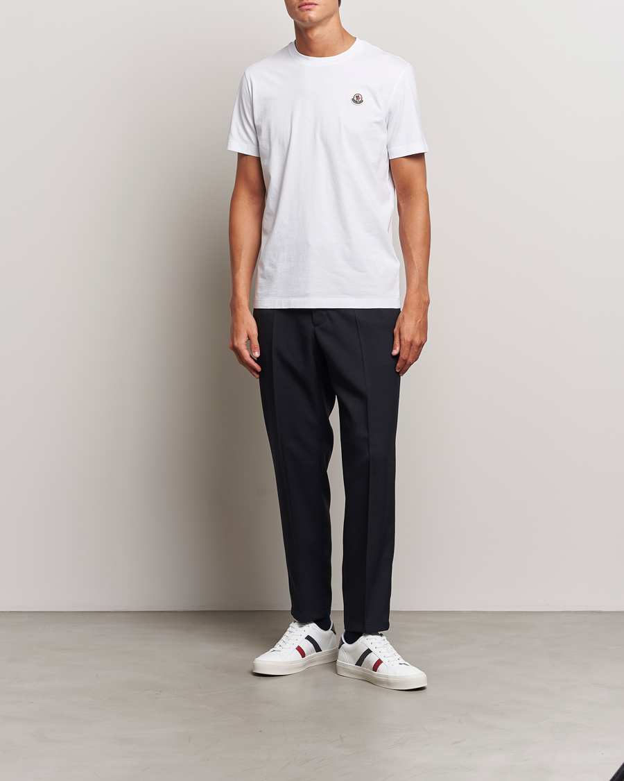 Herren | T-Shirts | Moncler | 3-Pack Logo T-Shirt White/Grey/Black