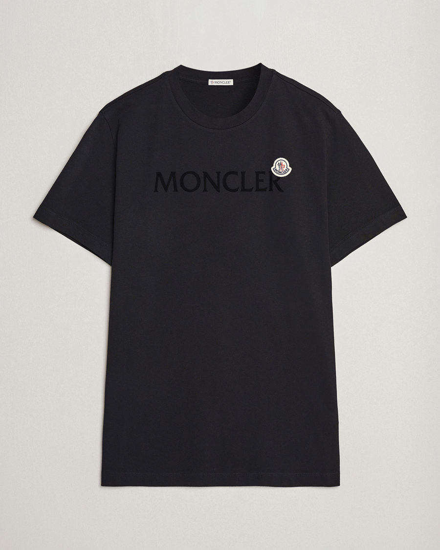 Herren | T-Shirts | Moncler | Lettering Logo T-Shirt Black