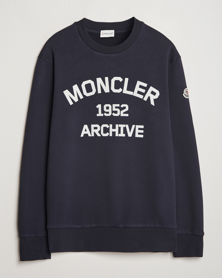 Herren | Pullover | Moncler | Archive Logo Sweatshirt Navy