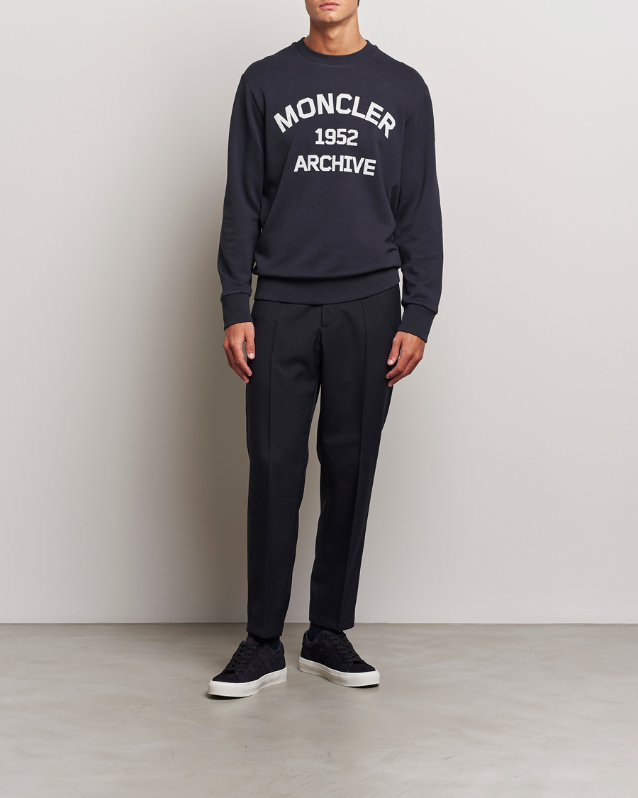 Herren | Pullover | Moncler | Archive Logo Sweatshirt Navy