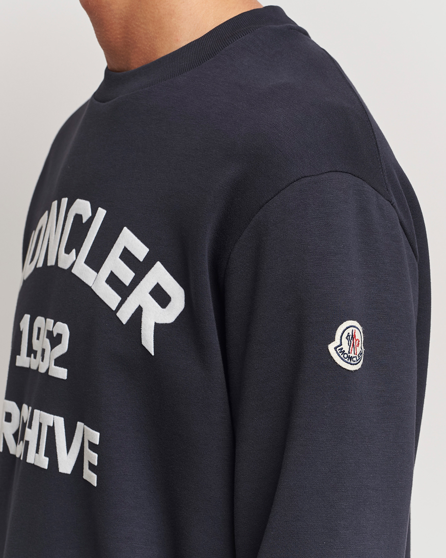 Herren | Pullover | Moncler | Archive Logo Sweatshirt Navy