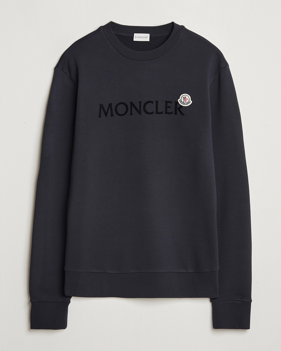 Herren | Pullover | Moncler | Lettering Logo Sweatshirt Navy