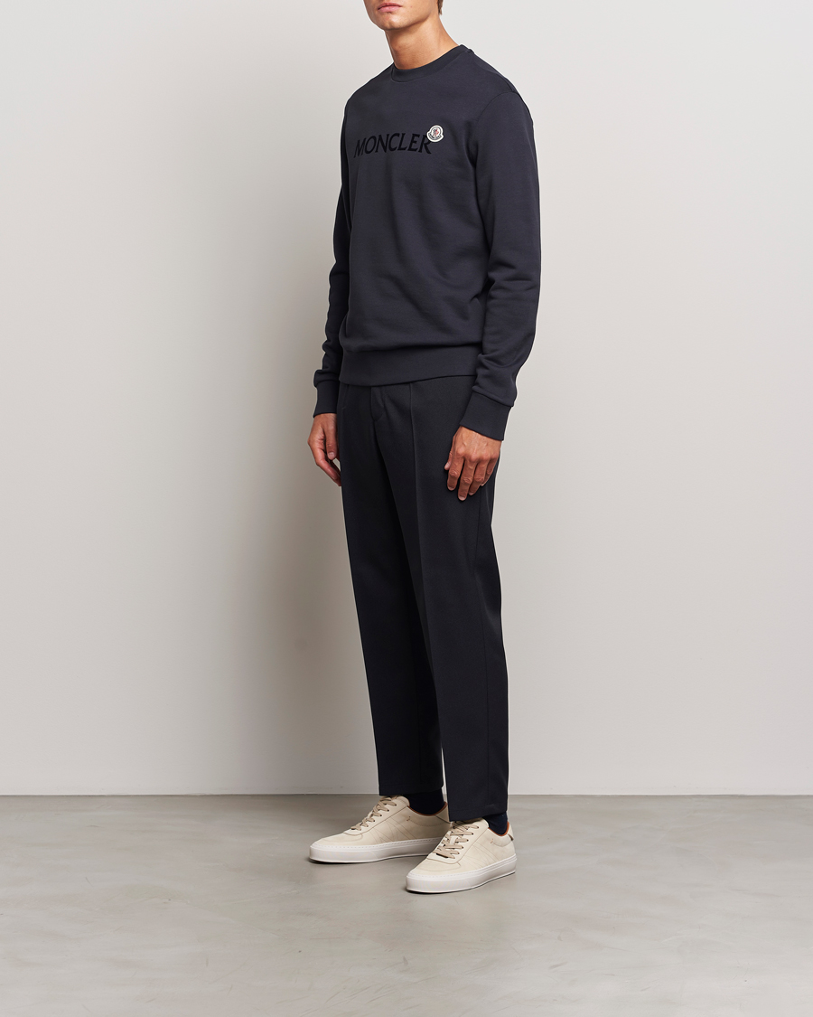 Herren | Pullover | Moncler | Lettering Logo Sweatshirt Navy