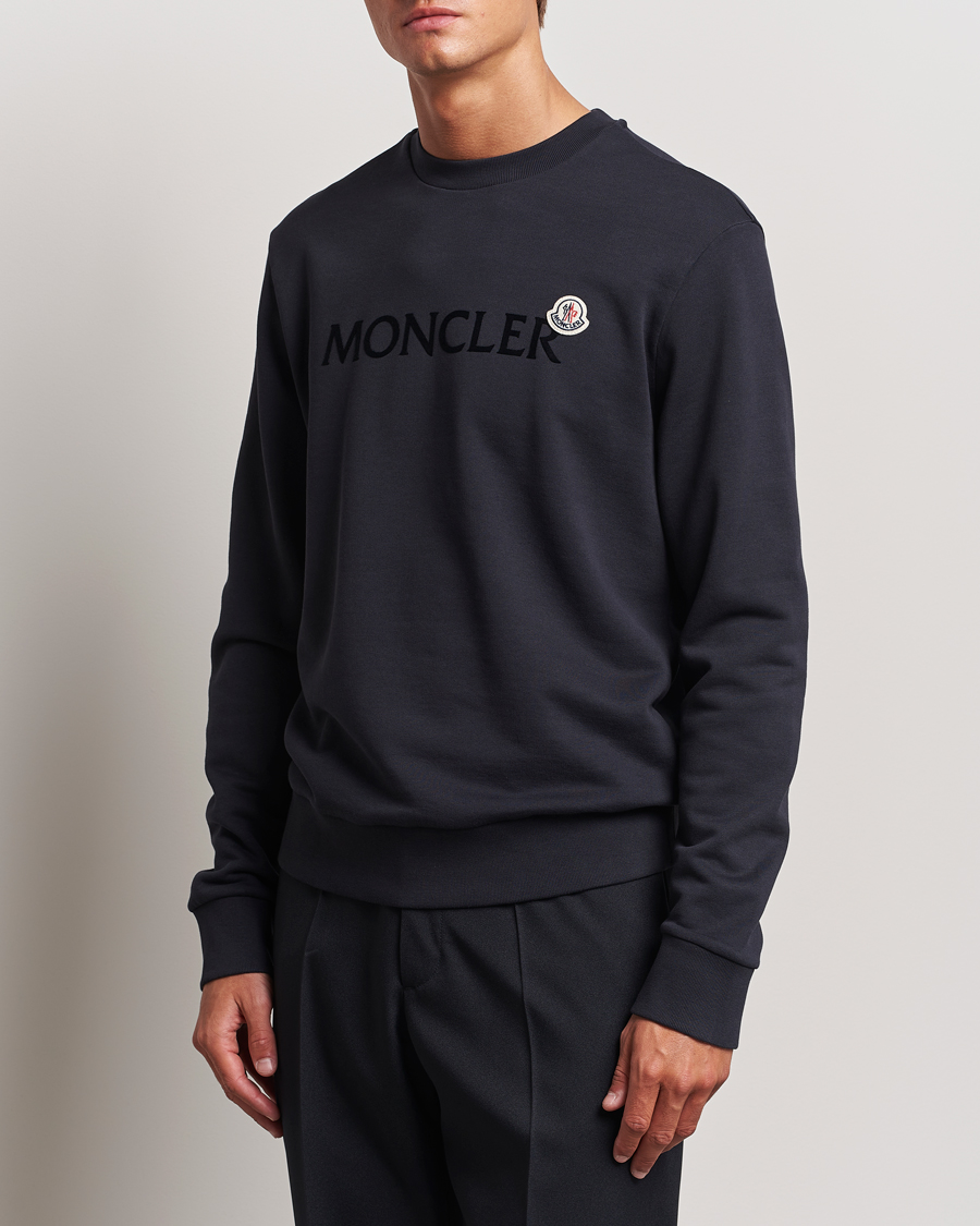 Herren | Pullover | Moncler | Lettering Logo Sweatshirt Navy