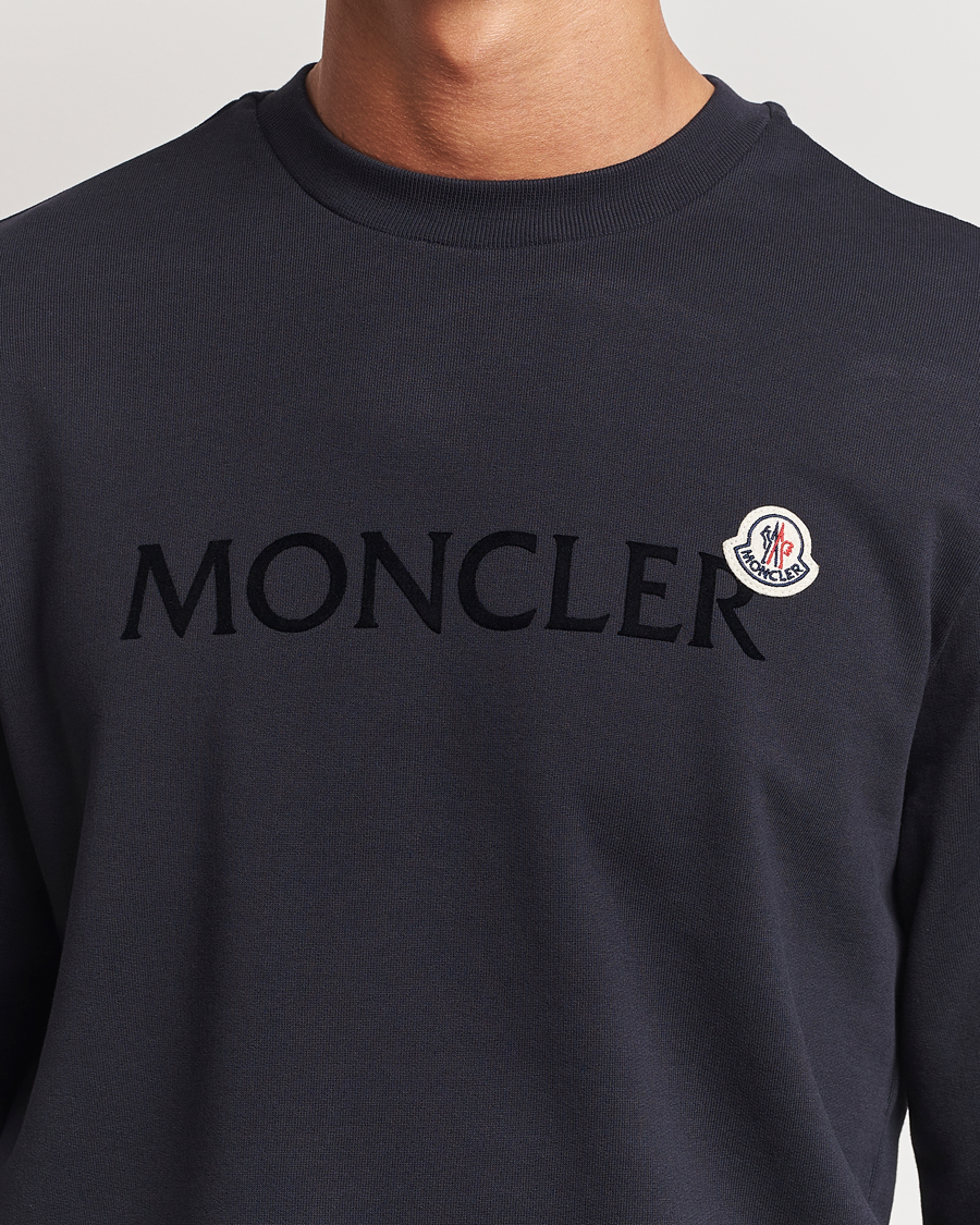Herren | Pullover | Moncler | Lettering Logo Sweatshirt Navy