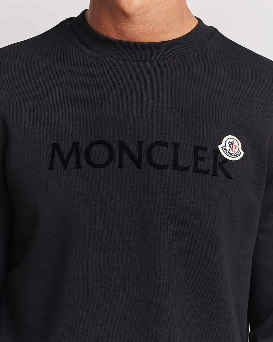 Herren | Pullover | Moncler | Lettering Logo Sweatshirt Black