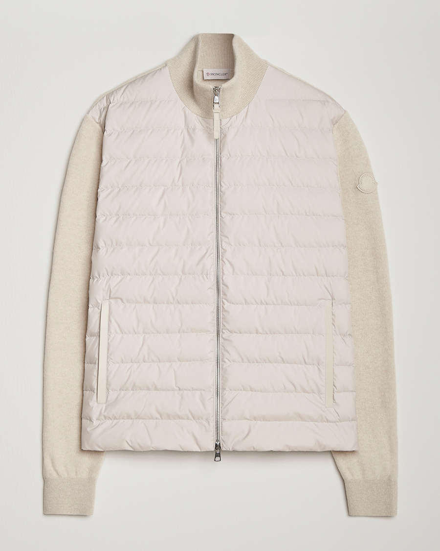 Herren | Jacken | Moncler | Full Zip Padded Cardigan Off White