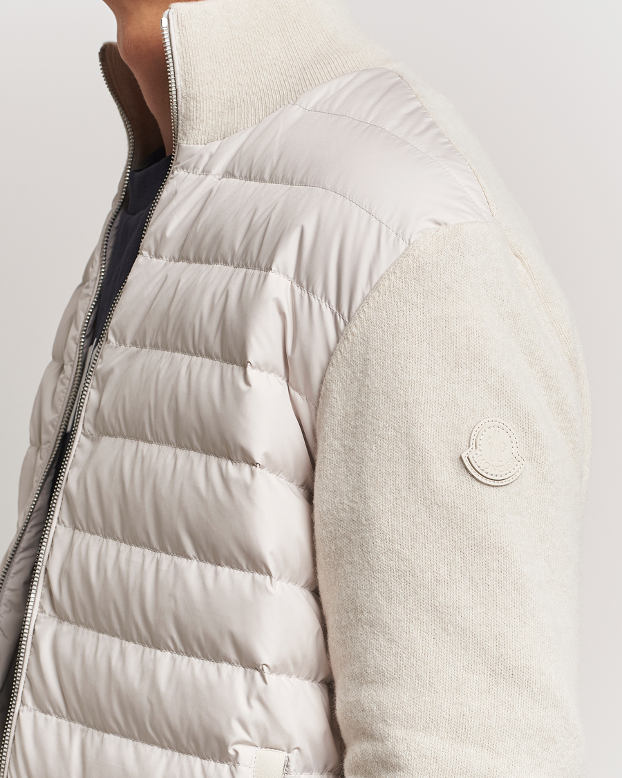 Herren | Jacken | Moncler | Full Zip Padded Cardigan Off White