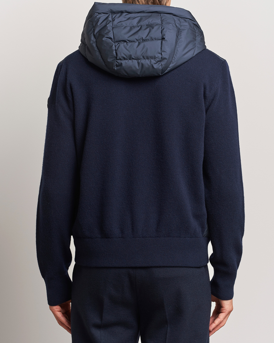 Herren | Jacken | Moncler | Full Zip Padded Hoodie Dark Blue