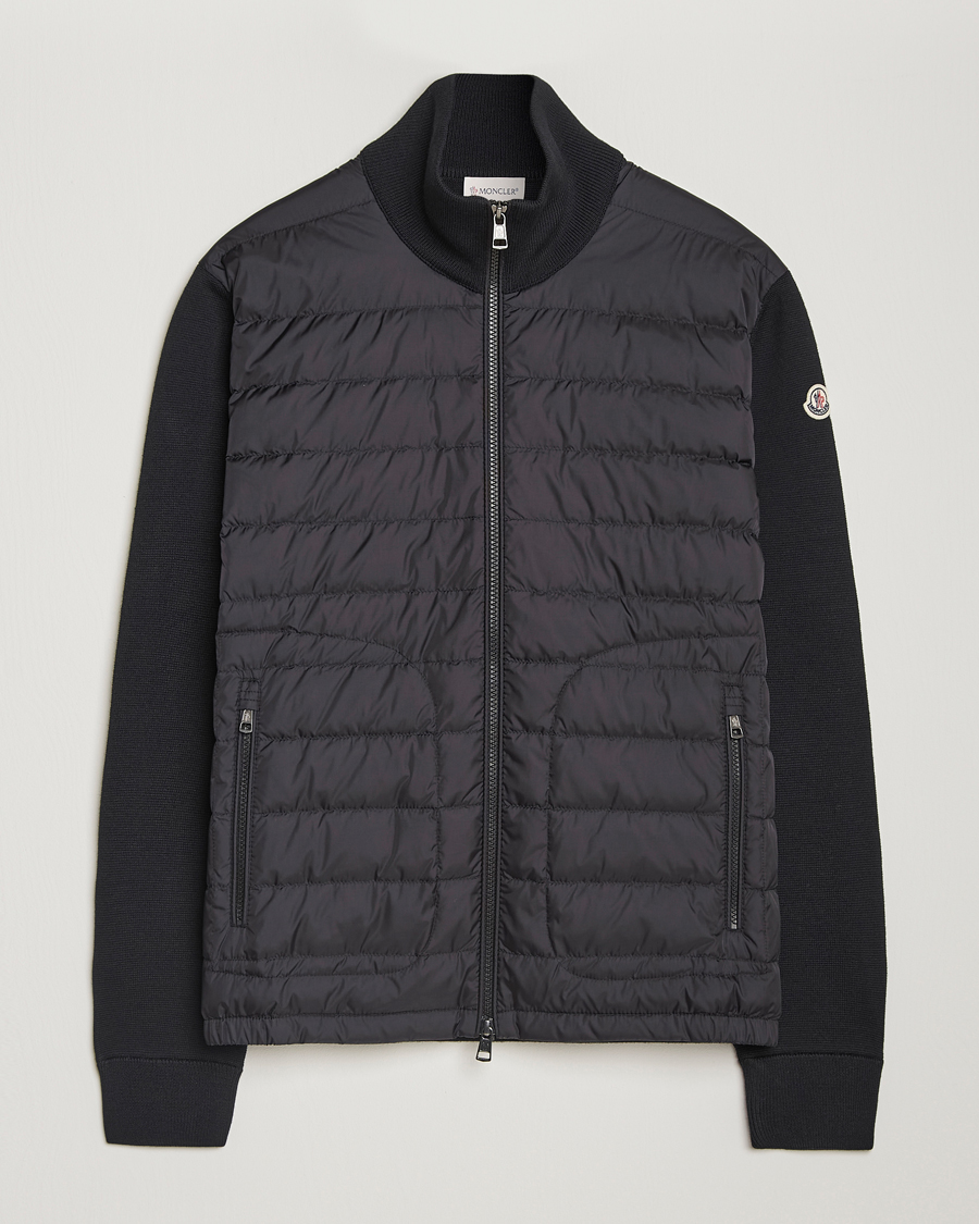 Herren | Jacken | Moncler | Hybrid Zip Sweater Black