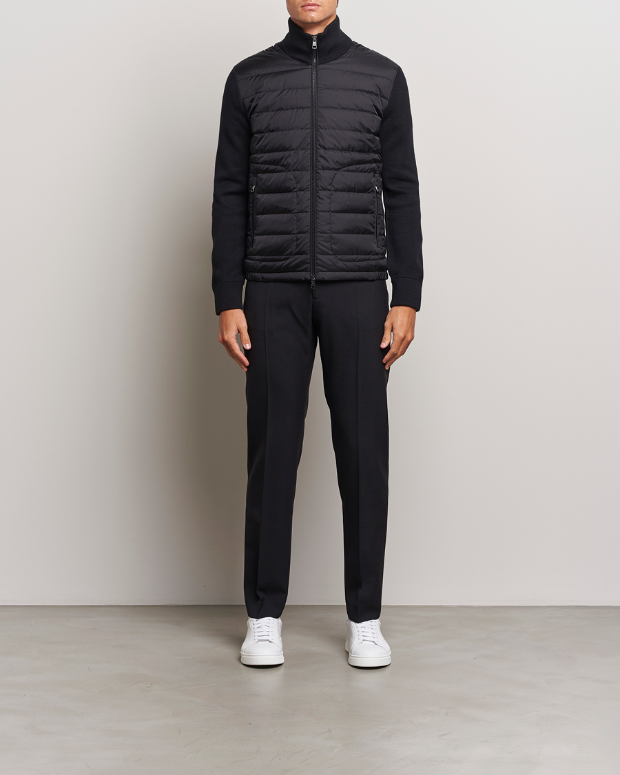 Herren | Jacken | Moncler | Hybrid Zip Sweater Black