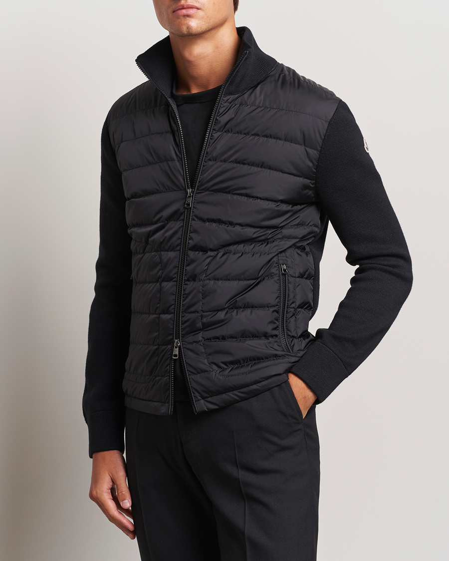 Herren | Jacken | Moncler | Hybrid Zip Sweater Black