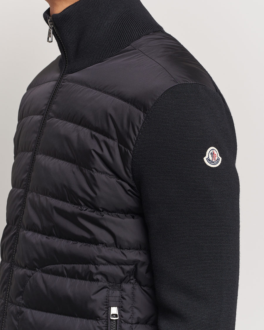Herren | Jacken | Moncler | Hybrid Zip Sweater Black