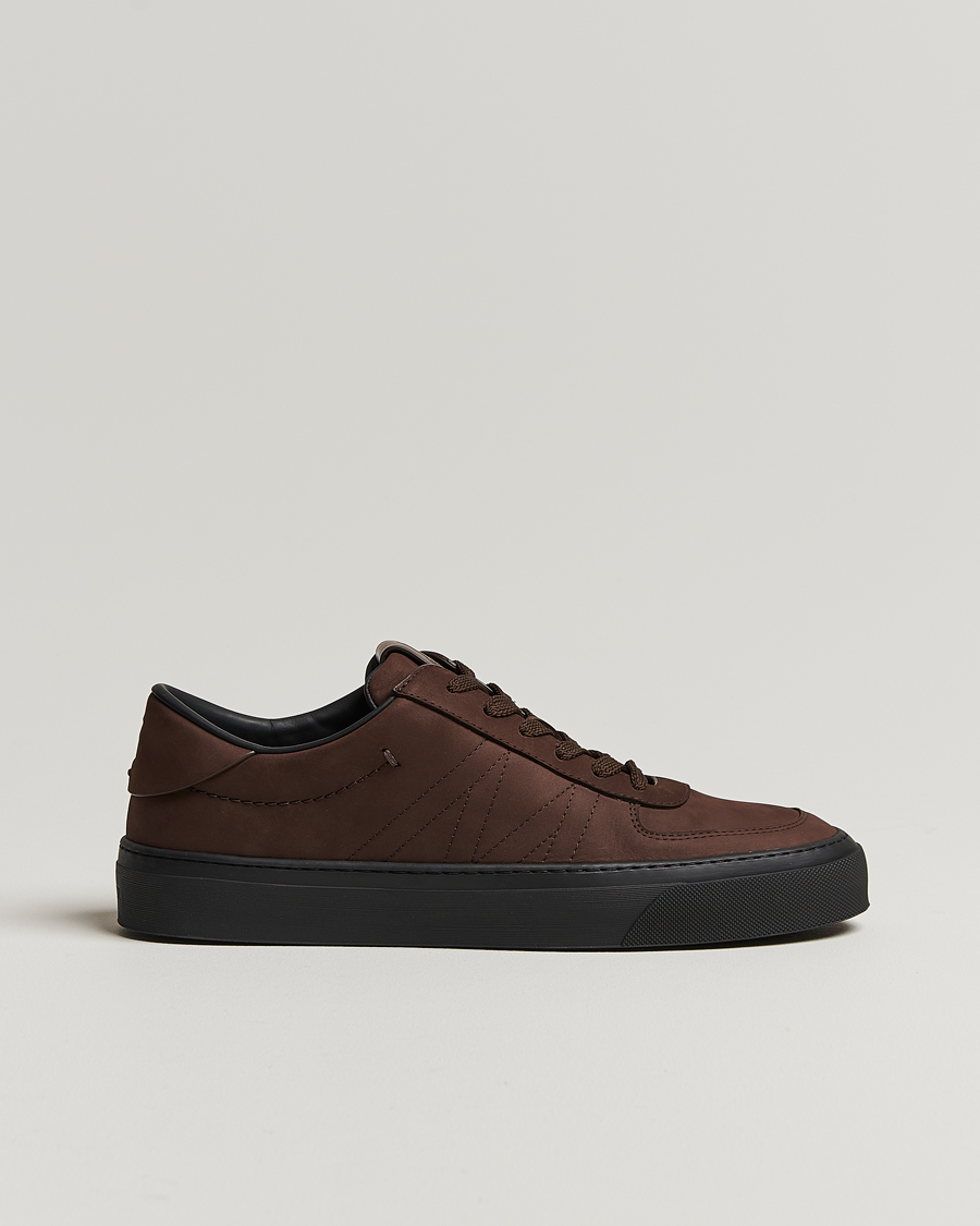 Herren | Moncler Monclub Sneakers Brown Suede | Moncler | Monclub Sneakers Brown Suede