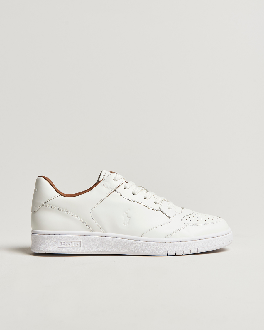 Herren | Sneaker | Polo Ralph Lauren | Polo Court Sneaker Deckwash White Leather