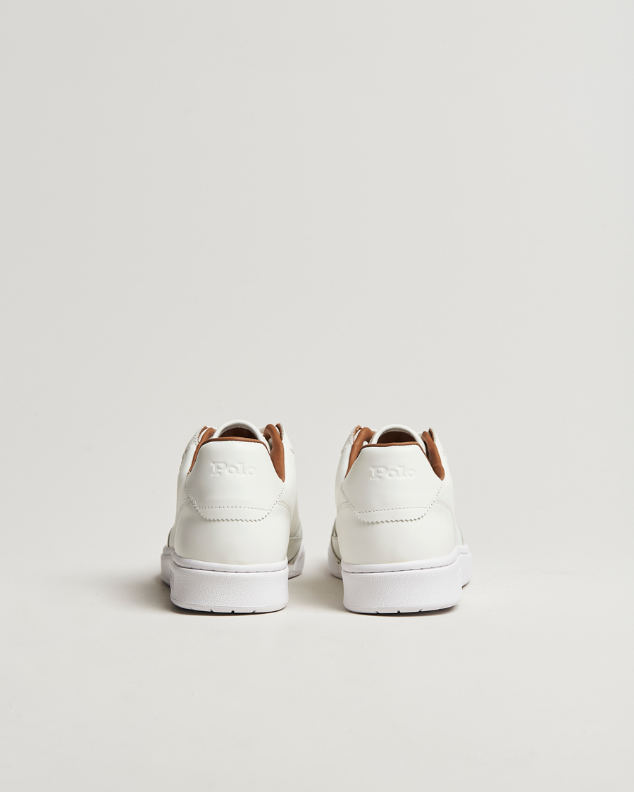 Herren | Sneaker | Polo Ralph Lauren | Polo Court Sneaker Deckwash White Leather
