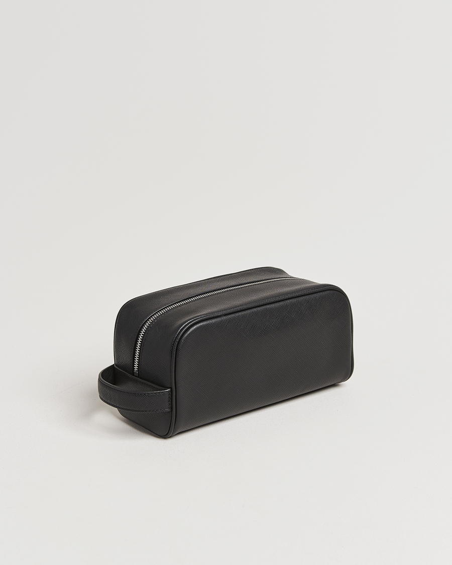 Herren | Polo Ralph Lauren Saffiano Leather Washbag Black | Polo Ralph Lauren | Saffiano Leather Washbag Black