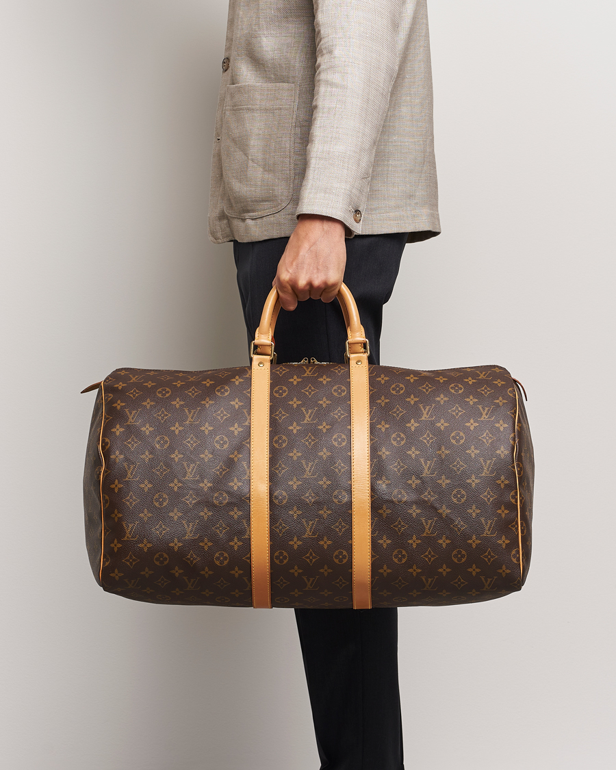 Herren | Louis Vuitton Pre-Owned Keepall 55 Bag Monogram | Louis Vuitton Pre-Owned | Keepall 55 Bag Monogram