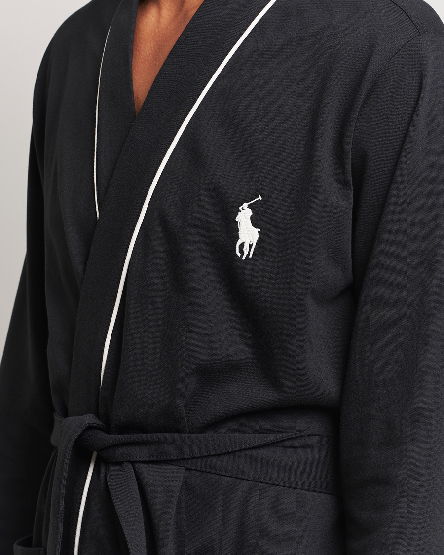Herren | Polo Ralph Lauren Cotton Jersey Robe Black | Polo Ralph Lauren | Cotton Jersey Robe Black