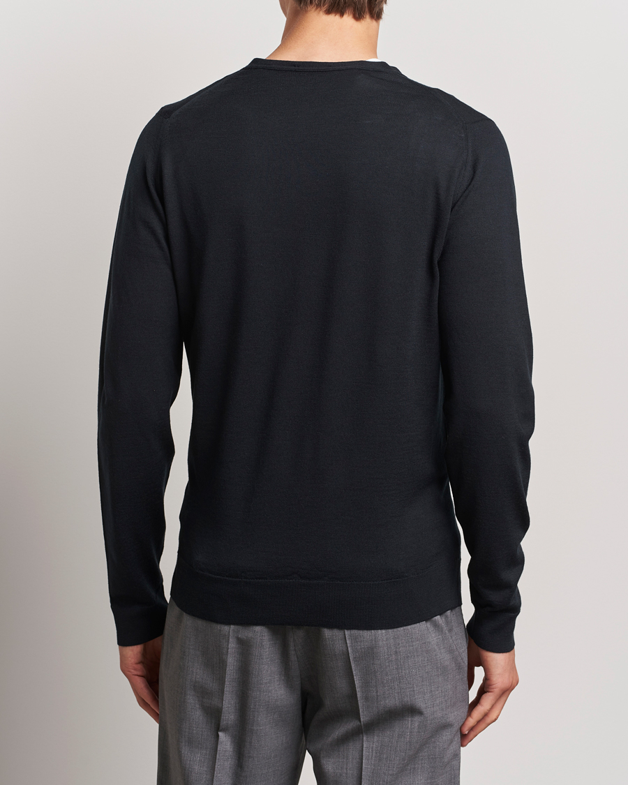 Herren | Pullover | John Smedley | Petworth Extra Fine Merino Cardigan Black