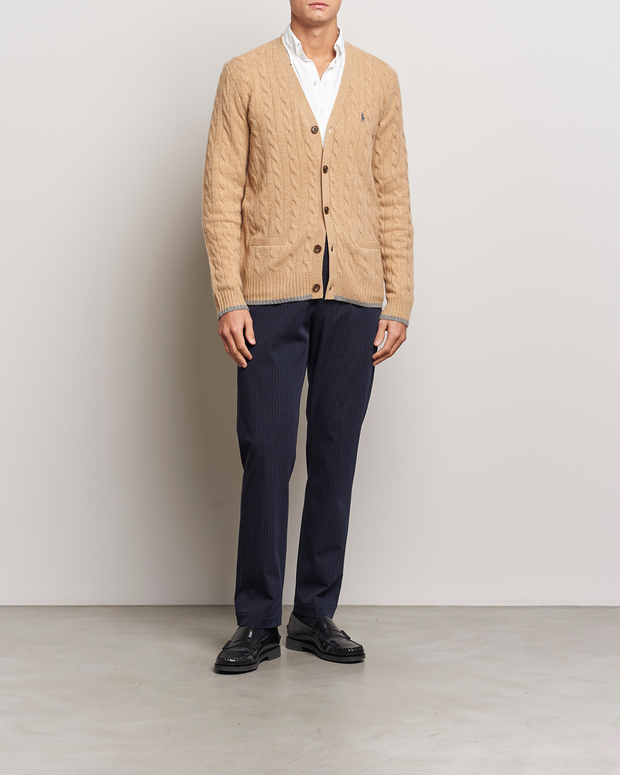 Herren | Hosen | Polo Ralph Lauren | Straight Fit Hudson Pinstripe Pants Navy